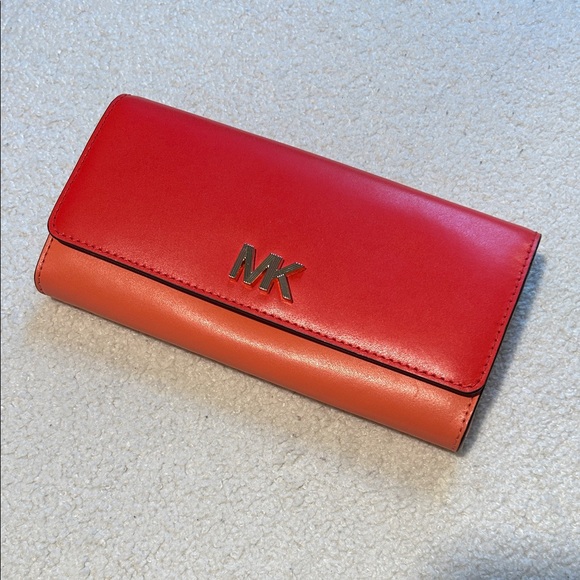 Michael Kors Red and Coral Wallet - Picture 4 of 7